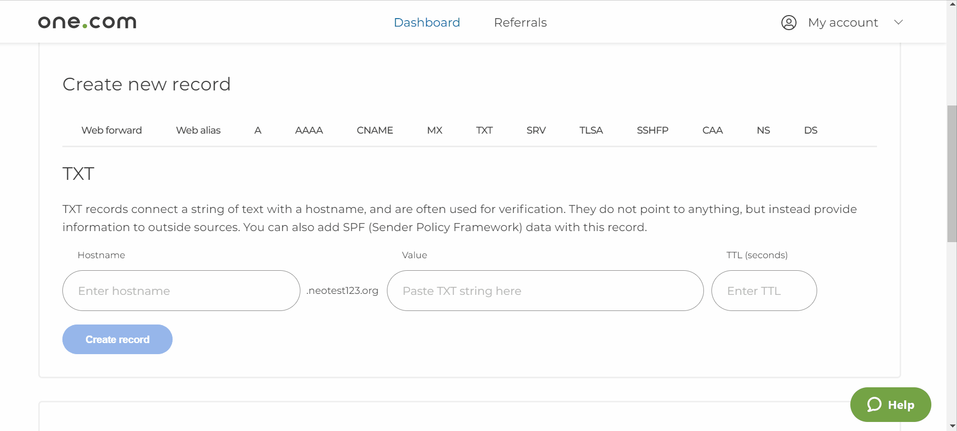 domain-ownership-verification-for-one-neo-business